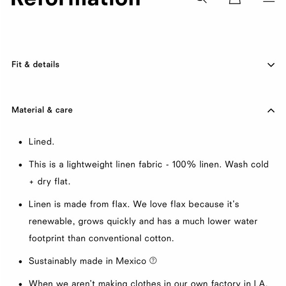 Reformation White Arya Linen Dress - Picture 7 of 7